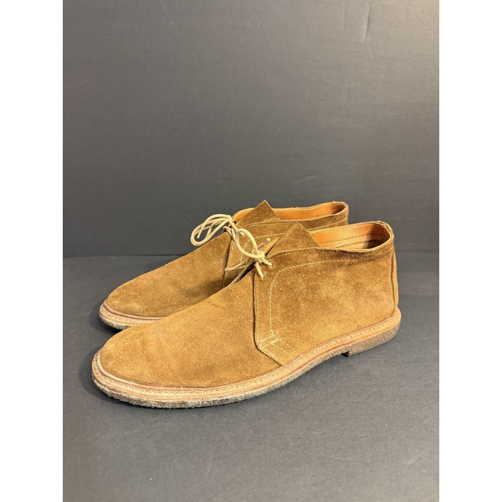 Allen Edmonds Mojave Boots Men Size 13 Brown Suede Desert Shoes Crepe Sole
